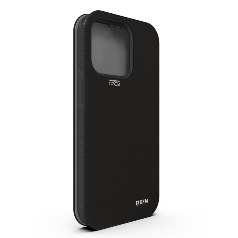 EFM Miami Leather Wallet Case Armour with D3O For iPhone 13 Pro Max (6.7") - Smoke Black - SuperSaverAU - view 5