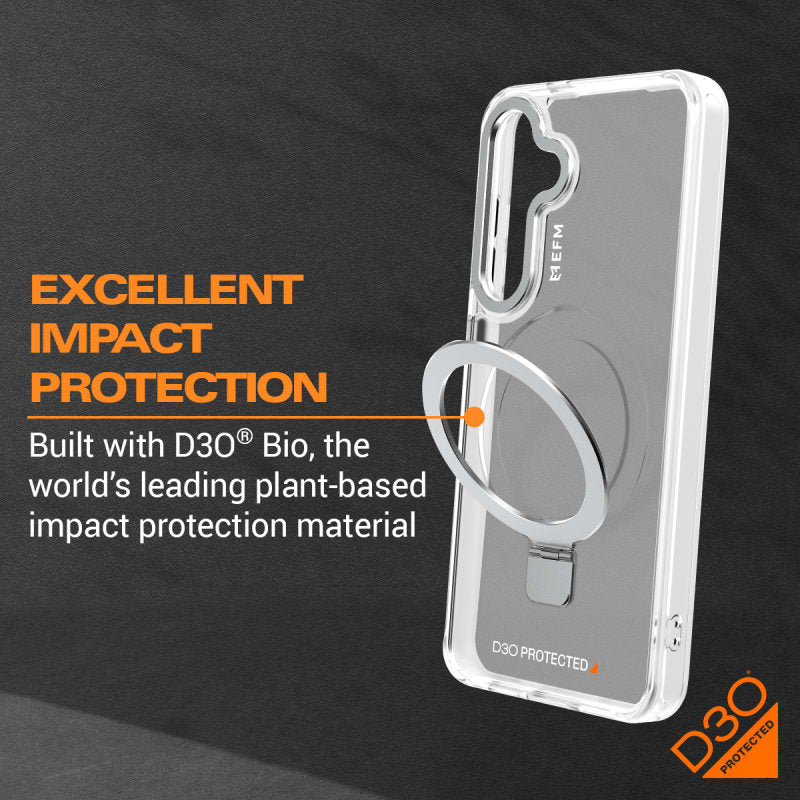 EFM Alta D3O BIO Case Armour Samsung Galaxy S24+ Clear