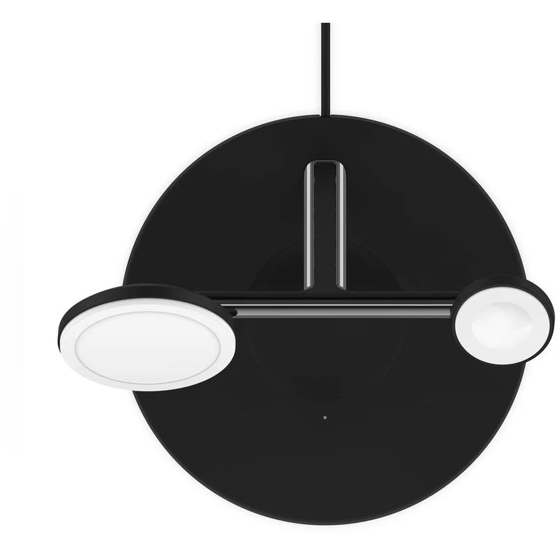 Belkin BoostCharge PRO 3-in-1 Qi2 15W Wireless Charger Stand MagSafe 2024 Model - Black - SuperSaverAU - view 4