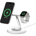 Belkin BoostCharge PRO 3-in-1 Qi2 15W Wireless Charger Stand MagSafe 2024 Model - White - SuperSaverAU - view 5