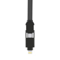 Rolling Square inCharge XL 100W 6 in 1 Travel Charging Cable 30cm - Urban Black - SuperSaverAU - view 5