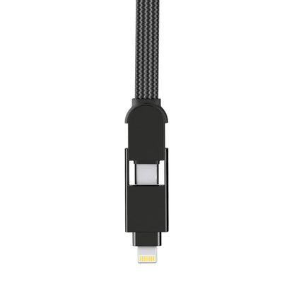 Rolling Square inCharge XL 100W 6 in 1 Travel Charging Cable 30cm - Urban Black