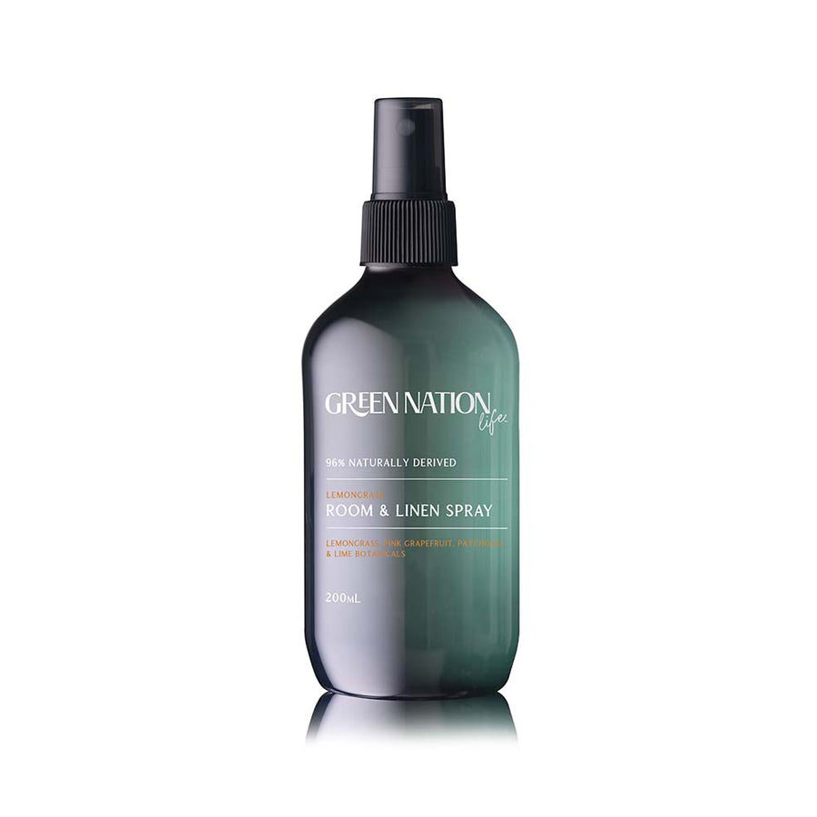 Room & Linen Spray Air Freshener - Lemongrass 200mL - 96.4% Natural, Vegan - SuperSaverAU - view 1