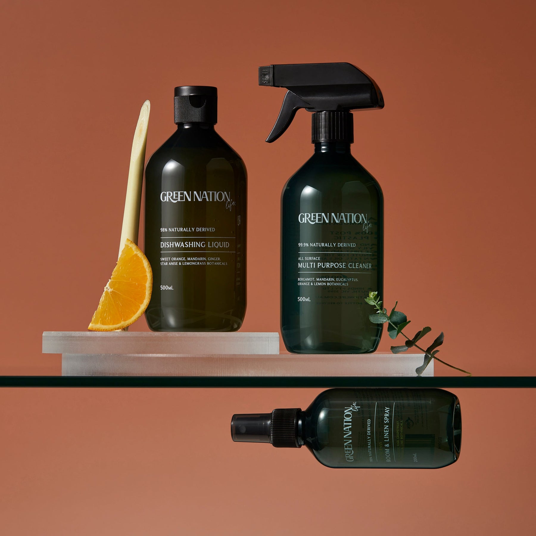 Room & Linen Spray Air Freshener - Lemongrass 200mL - 96.4% Natural, Vegan - SuperSaverAU - view 2