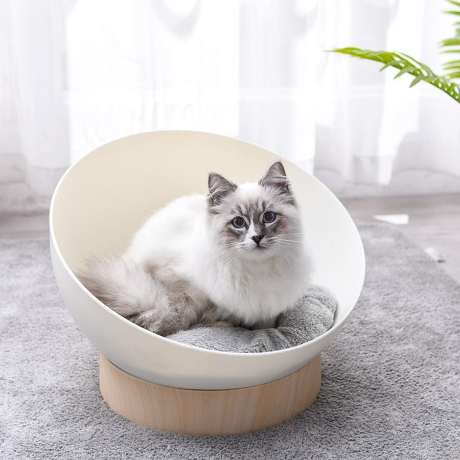 Spherical Cat Bed 40cm - Cozy Retreat for Cats & Small Pets, Stylish Design - SuperSaverAU - view 1