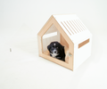 Modern Pet House Dog Crate with Acrylic Door & Cushion, 58x58x63 cm, Indoor Use - SuperSaverAU - view 3
