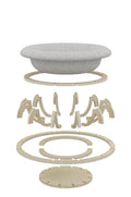 Timber Gyro Cat Nest Bed, 60cm x 60cm x 22cm, Scratch Resistant, Multi-functional - SuperSaverAU - view 5