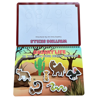 Tiny Walkers Quiet & Busy Book - 30 Interactive Pages, 95+ Cutouts, Montessori Play