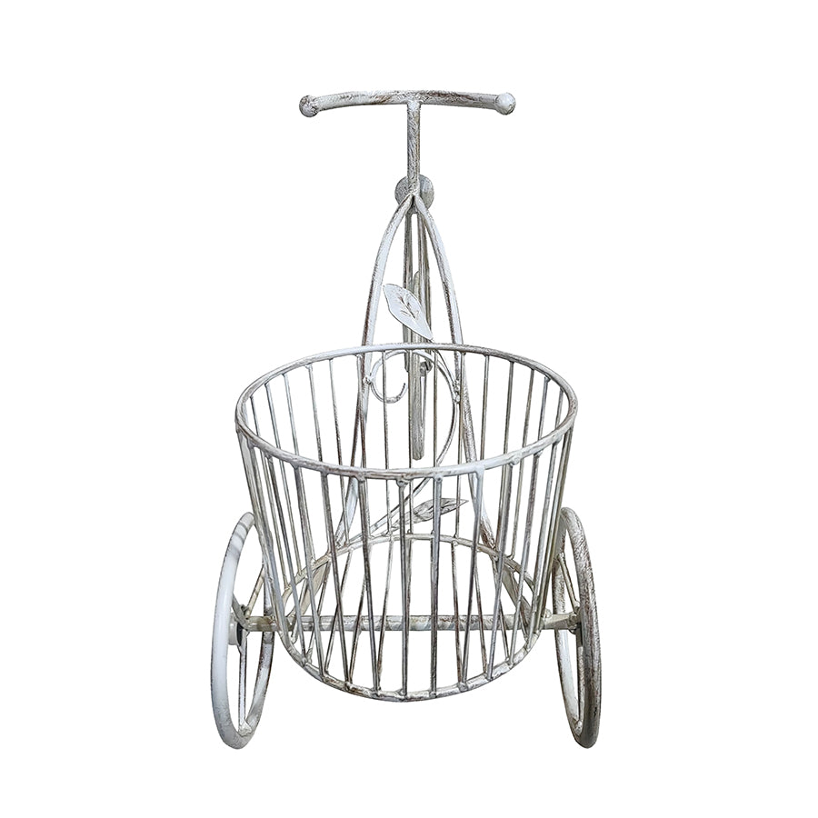 Country Garden Triangle Planter with Basket 35cm - Elegant Decor