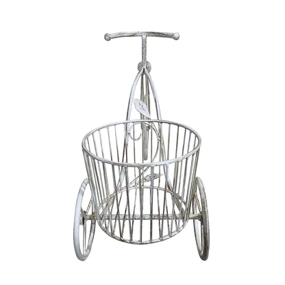 Country Garden Triangle Planter with Basket 35cm - Elegant Decor