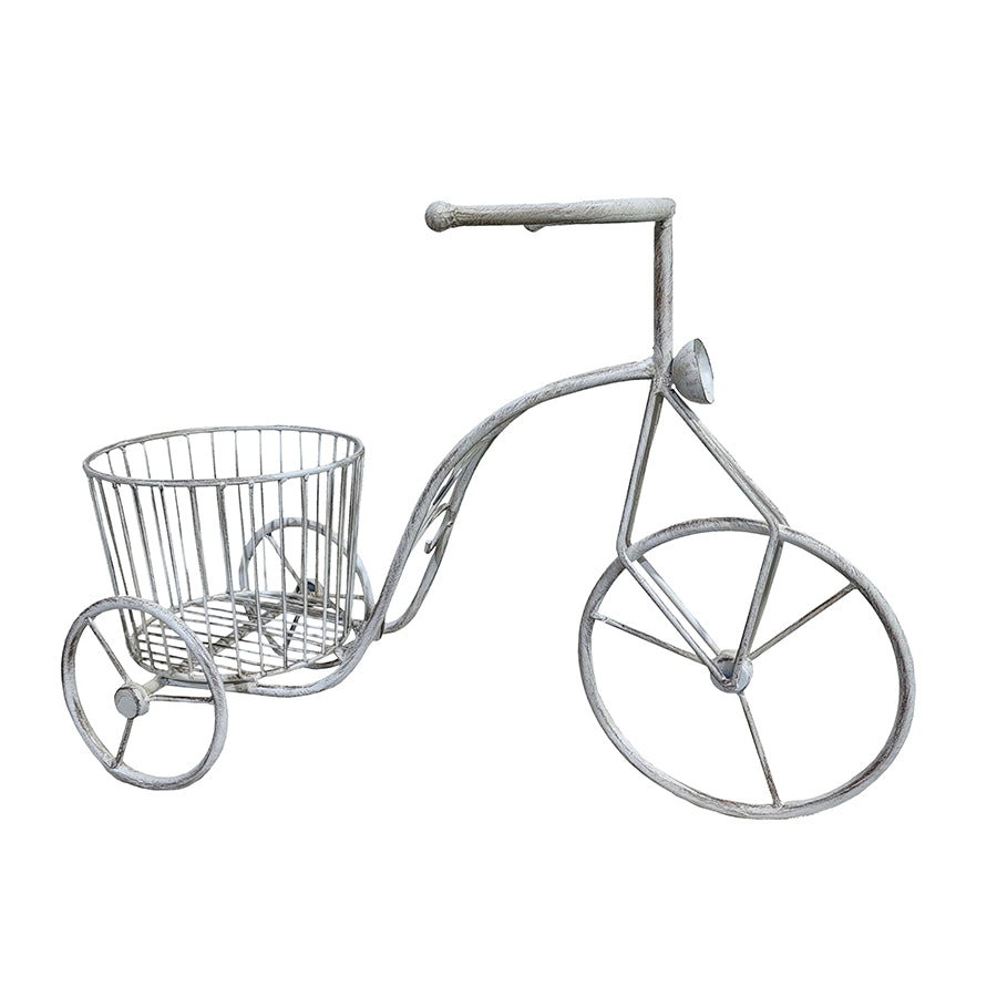 Country Garden Triangle Planter with Basket 35cm - Elegant Decor