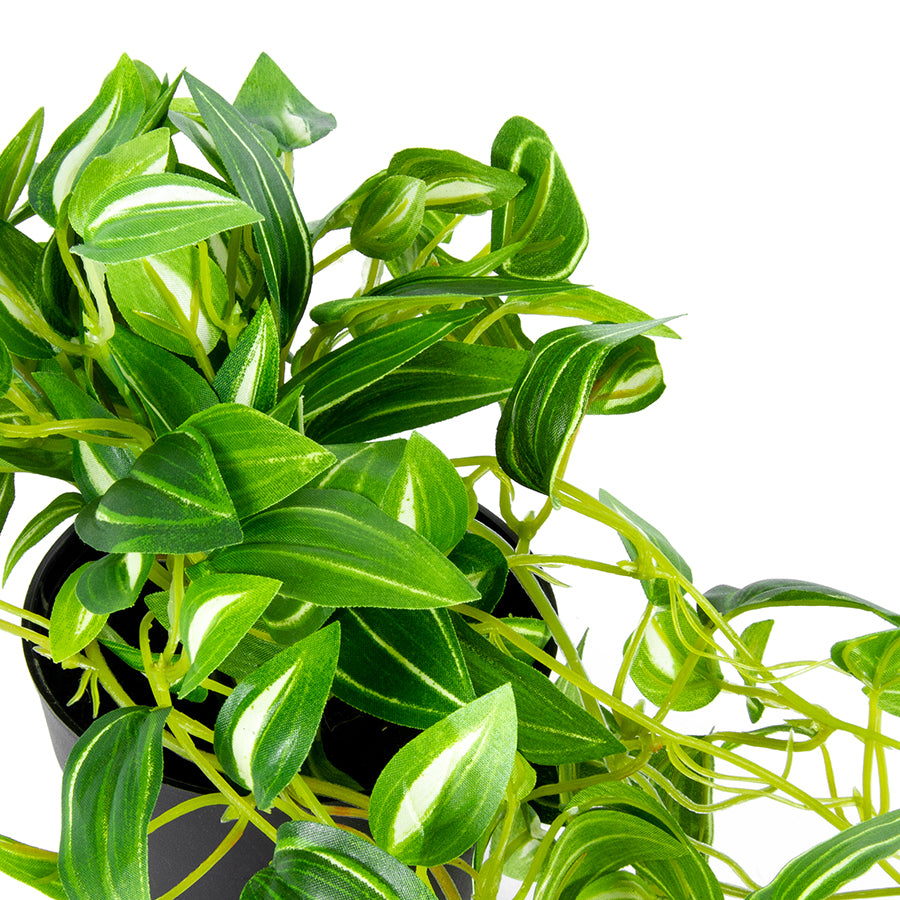 Potted Hanging Faux Green Weeper 72cm