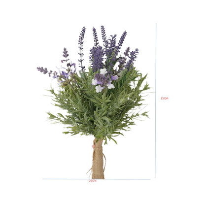 Artificial Lavender Bouquet Bunch 35cm
