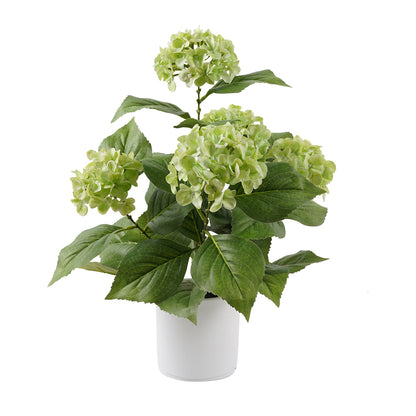 Potted Artificial Green Hydrangea 50cm