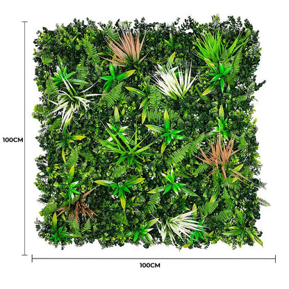 Wild Tropics Vertical Garden / Green Wall UV Resistant 100cm X 100cm