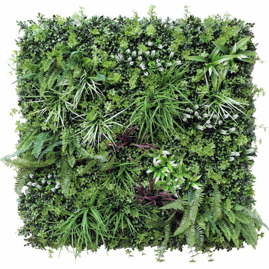 Luxury Vista Green Recycled Vertical Garden / Green Wall UV Resistant 100cm X 100cm