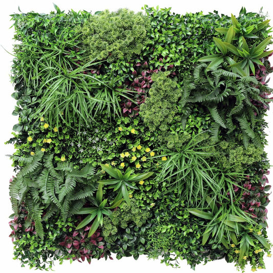 Luxury Country Fern Recycled Vertical Garden / Green Wall UV Resistant Sample