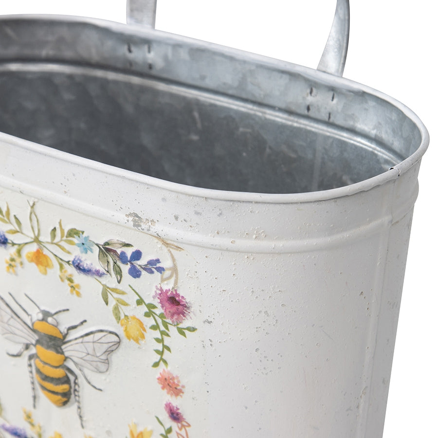 Set 2 Oval Planter Storage Bucket 28cm