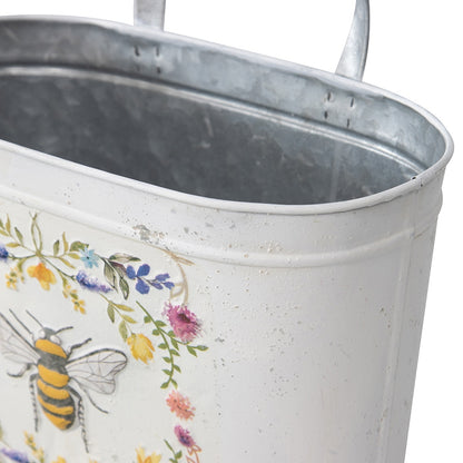 Set 2 Oval Planter Storage Bucket 28cm