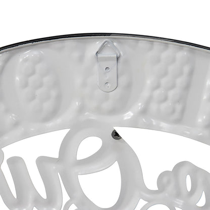 Premium Iron Wall Sign with Welcome Honey Hive Design - Multi Colour