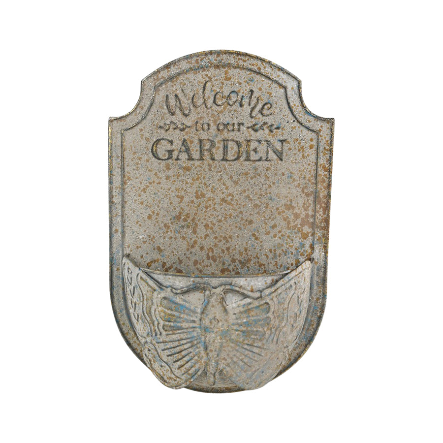 Welcome to Our Garden Wall Planter 23x36cm