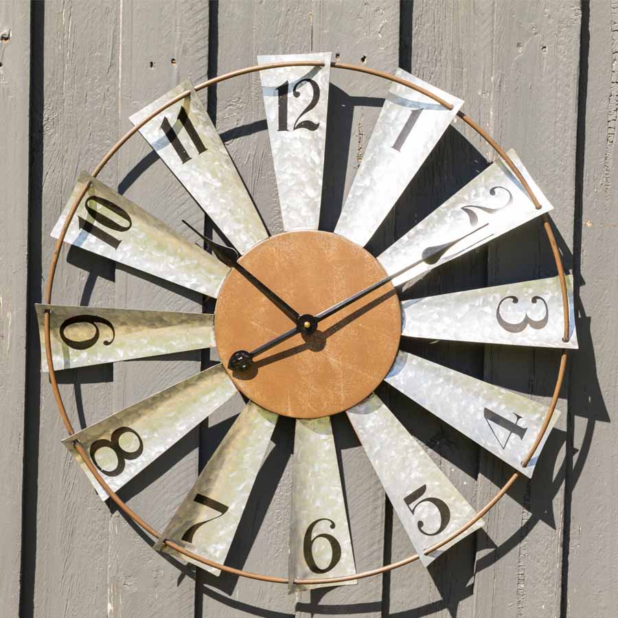 Windmill Wall Clock 60cm