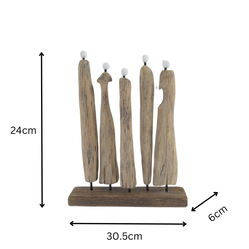 Contemporary Family + Friends Statue - 20cm Handcrafted