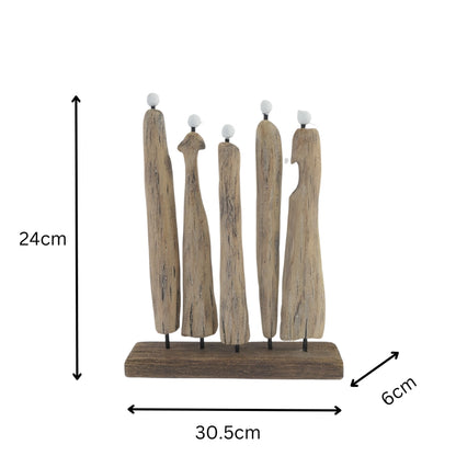 Contemporary Family + Friends Statue - 20cm Handcrafted