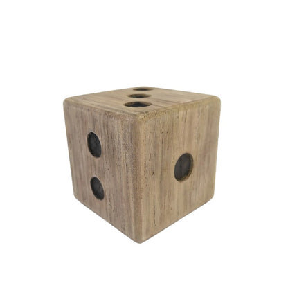 Natural Finish Square Dice 13cm