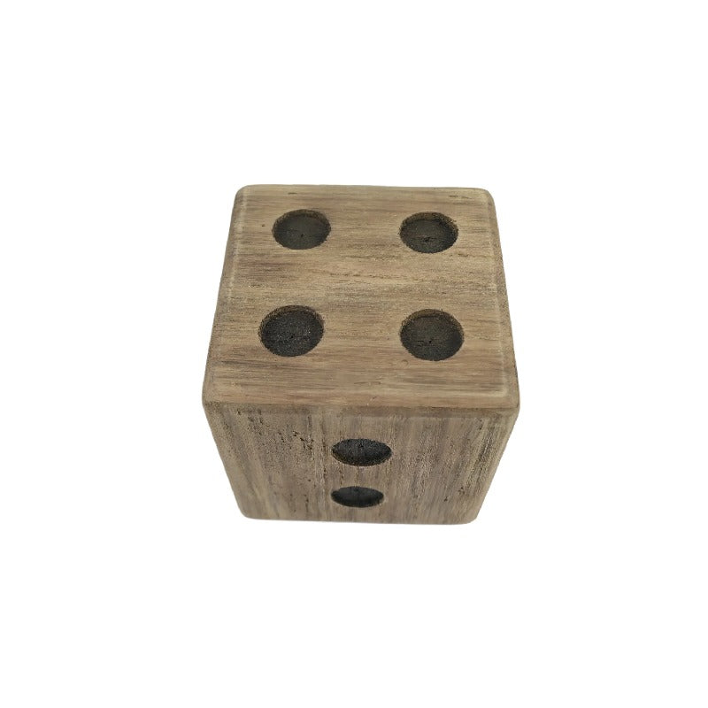 Natural Finish Square Dice 13cm