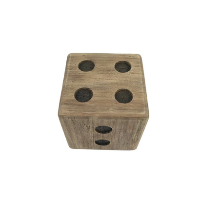 Natural Finish Square Dice 13cm