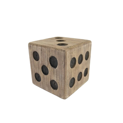Natural Finish Square Dice 13cm