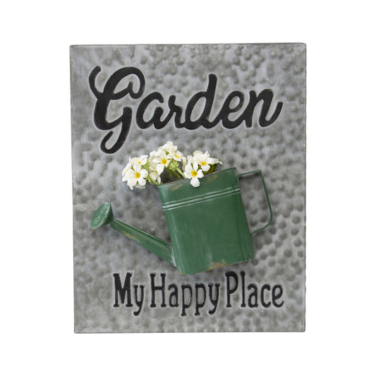 Garden Happy Place Wall Art 39x48cm