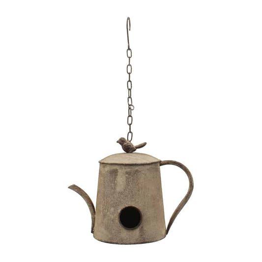 Hanging ' Antique Watering Can' Birdhouse 26cm