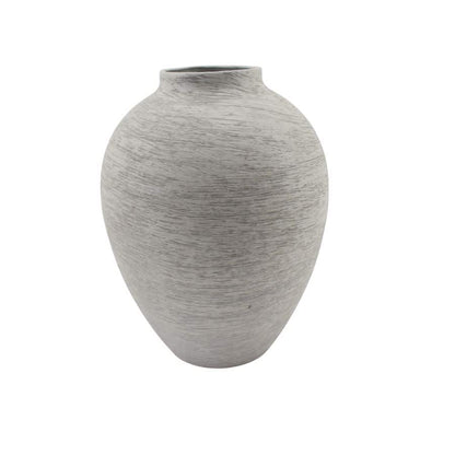 Brushed White Classic Vase 24cm