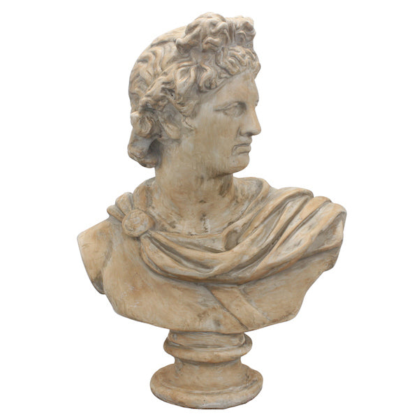 Antony Bust 91cm Beige Polyresin Sculpture - L 91 x W 42 x H 67 cm