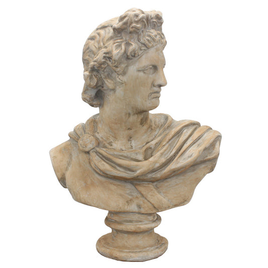 Antony Bust 91cm Beige Polyresin Sculpture - L 91 x W 42 x H 67 cm