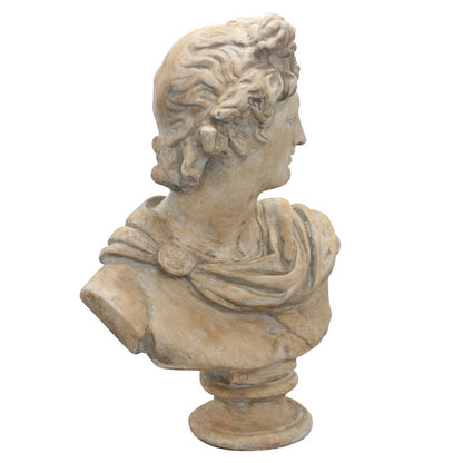 Antony Bust 91cm Beige Polyresin Sculpture - L 91 x W 42 x H 67 cm