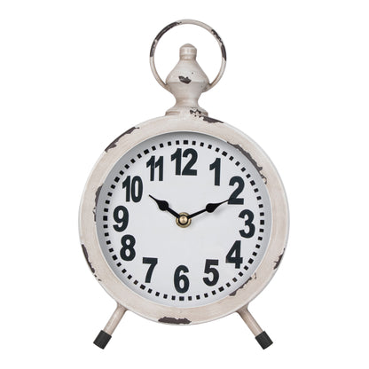 Round French Provincial Table Clock 18cm