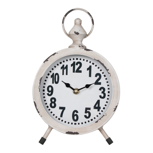 Round French Provincial Table Clock 18cm