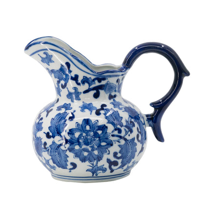 Premium Decorative Jug - Vintage Blue & White Porcelain 22cm