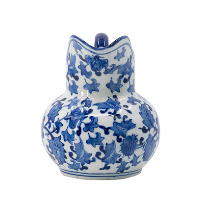 Premium Decorative Jug - Vintage Blue & White Porcelain 22cm