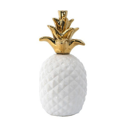 White Pineapple Ornament 17cm