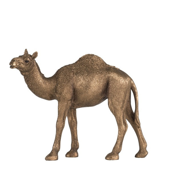 Hand-Painted Camel Statue - 23cm Polyresin Decor