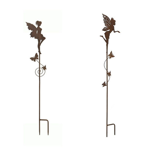 Set of 2 Assorted Fairy Garden Stakes 100cm