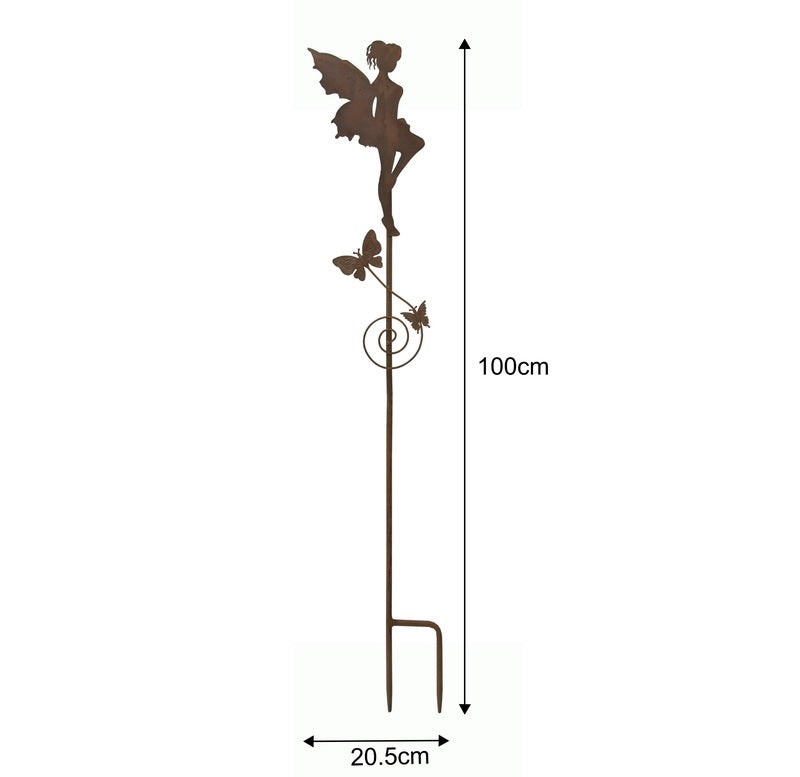 Set of 2 Assorted Fairy Garden Stakes 100cm