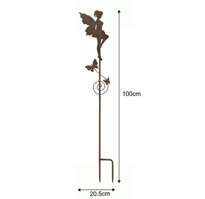 Set of 2 Assorted Fairy Garden Stakes 100cm