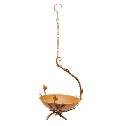 Free Standing Bird Feeder, Rust Iron, 21x20x29-51cm, Outdoor Use