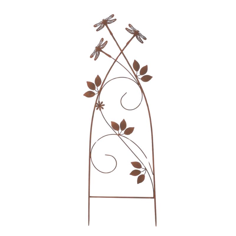 Dragonfly Garden Stake / Plant Climber 46cm - Decorative Metal Art