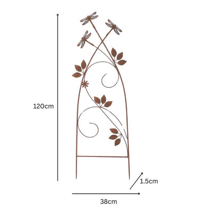 Dragonfly Garden Stake / Plant Climber 46cm - Decorative Metal Art